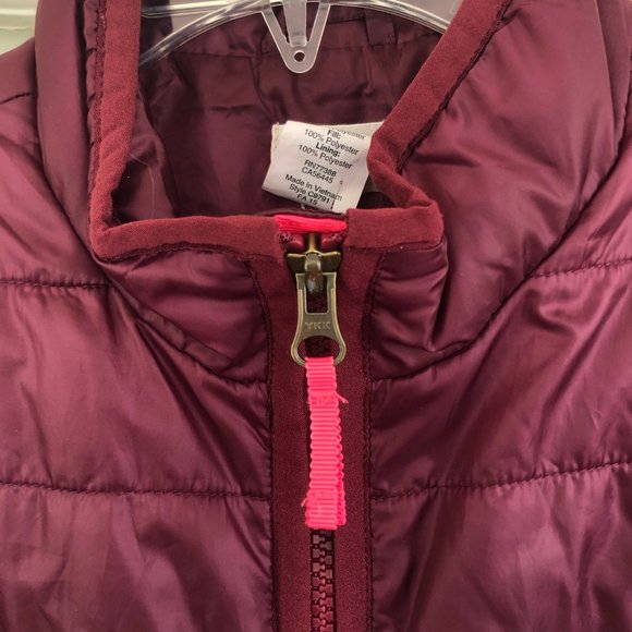 BEAUTIFUL Burgundy Crewcuts  Puffy Vest - Picture 2 of 4